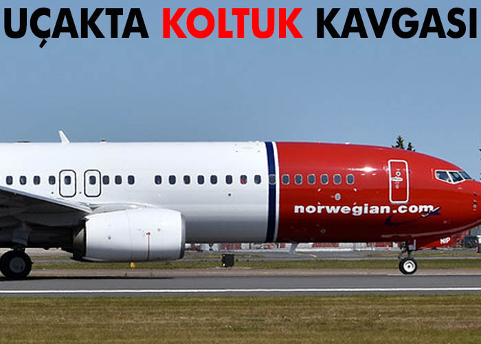 Norwegian uçağında koltuk kavgası