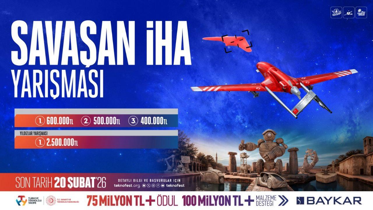 TEKNOFESTte Savaşan İHA Yarışması için başvurular başladı