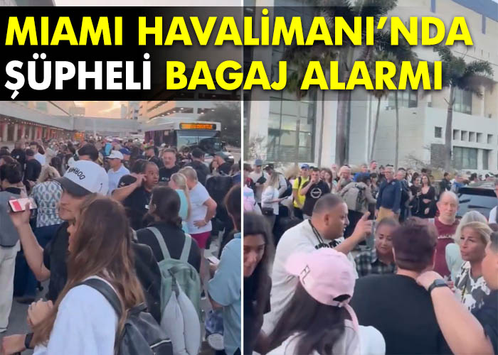 Miami Havalimanı’nda şüpheli bagaj alarmı