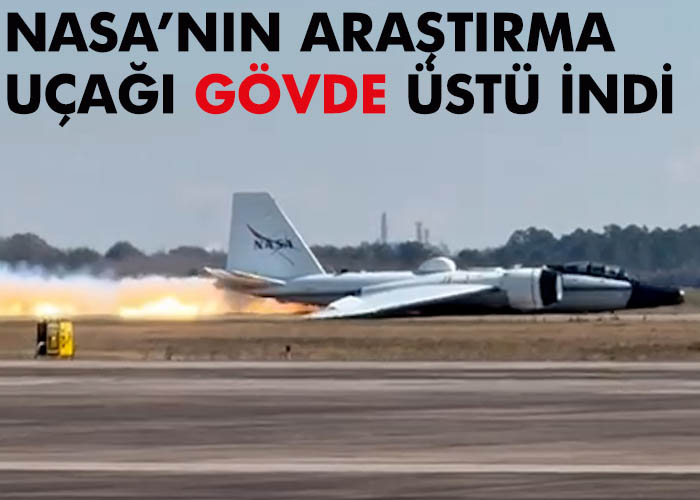 NASA’nın WB-57’si gövde üstü indi