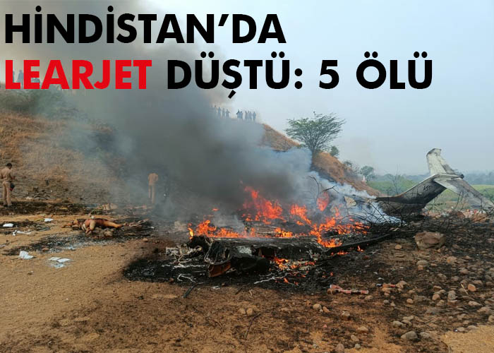 Hindistan’da Learjet kazası: 5 ölü