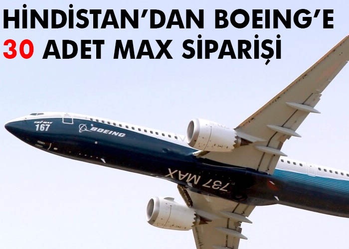 Boeing’e 30 adet B737 MAX siparişi