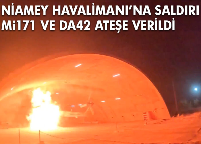 Niamey Havalimanı’na saldırı anları