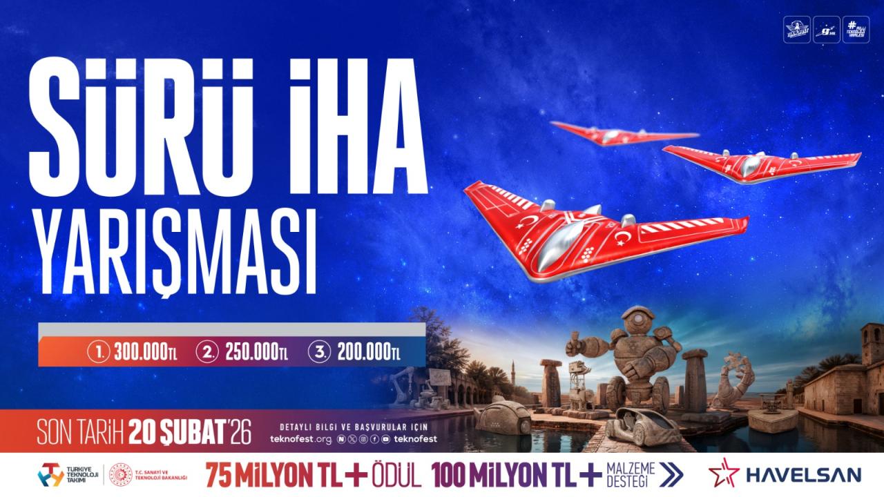 TEKNOFEST Sürü İHA Yarışması'na başvurular sürüyor