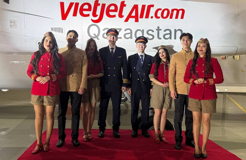 Kazakistan’ın düşük maliyetli havayolu Viejet Qazaqstan yeni kurumsal tasarımıyla boy gösterdi